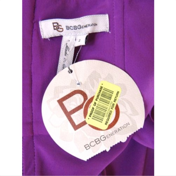 BCBGENERATION Bustier Top Wild Orchid Pink Sz 2 - Picture 3 of 8